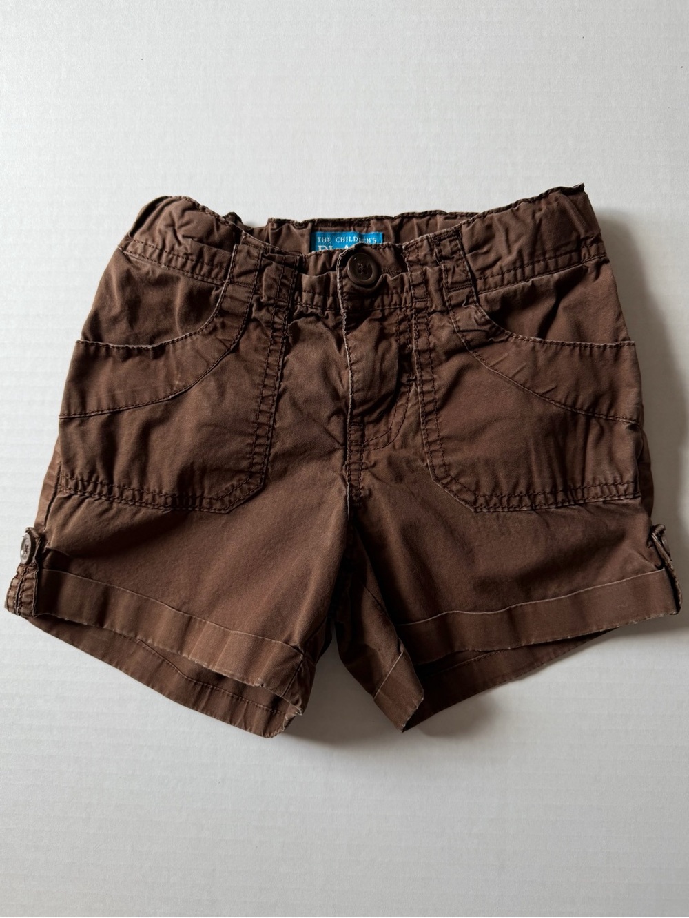 The Children’s Place Y2K Brown Cargo Shorts Girls 6X/7